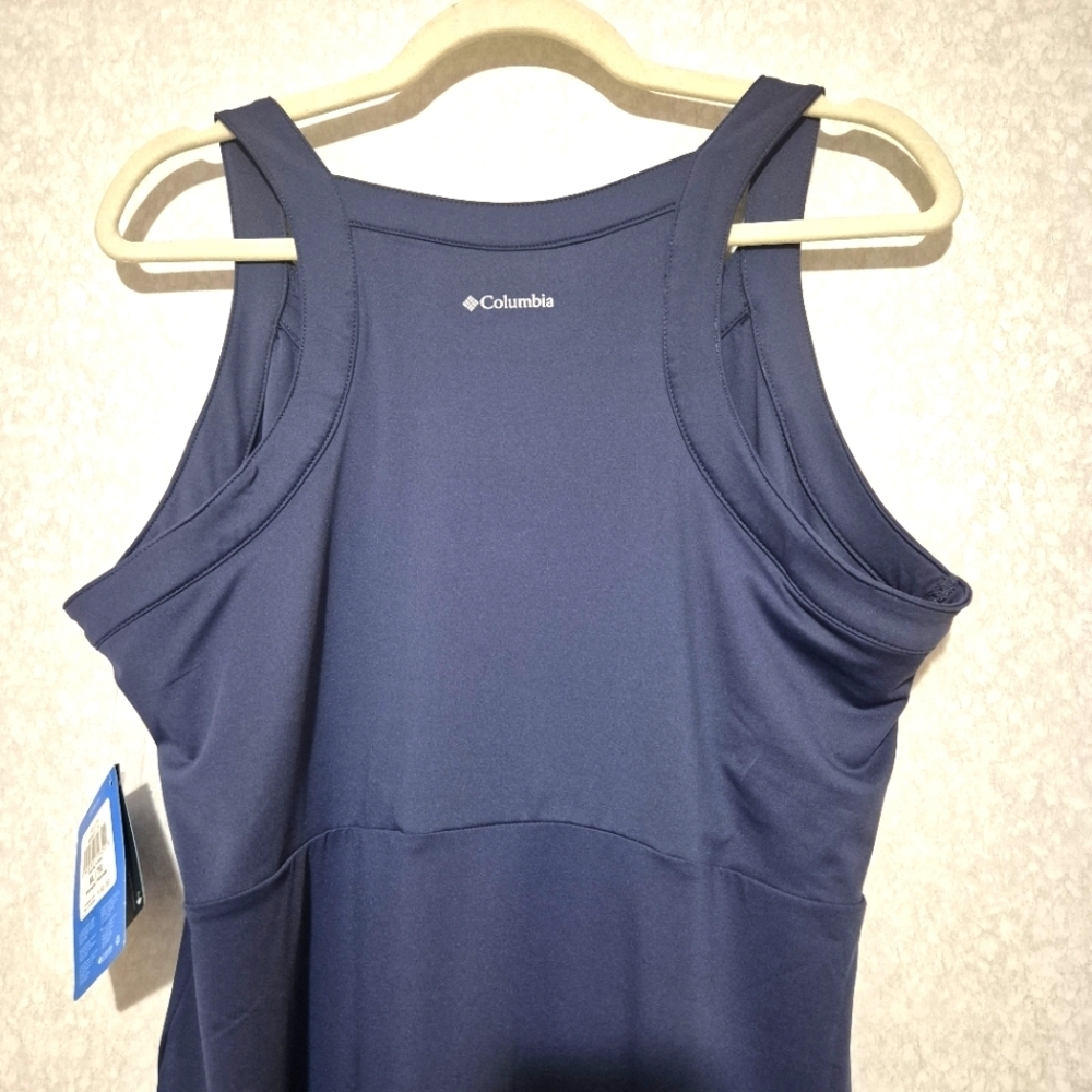 NEW..COLUMBIA...Blue Midi Scoop Neck Sleeveless Sundress..SIZE:XL - Picture 6 of 12